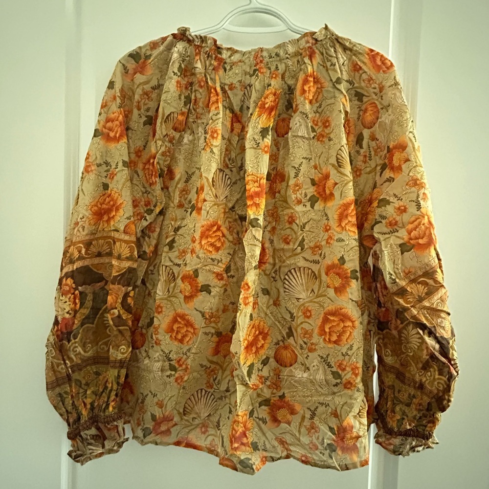 SPELL & THE GYPSY • Fall Seashell Blouse • Small • - Picture 6 of 7